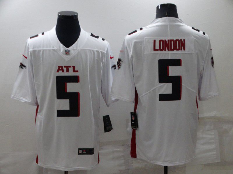 Men Atlanta Falcons 5 London White New 2022 Nike Limited Vapor Untouchable NFL Jersey
